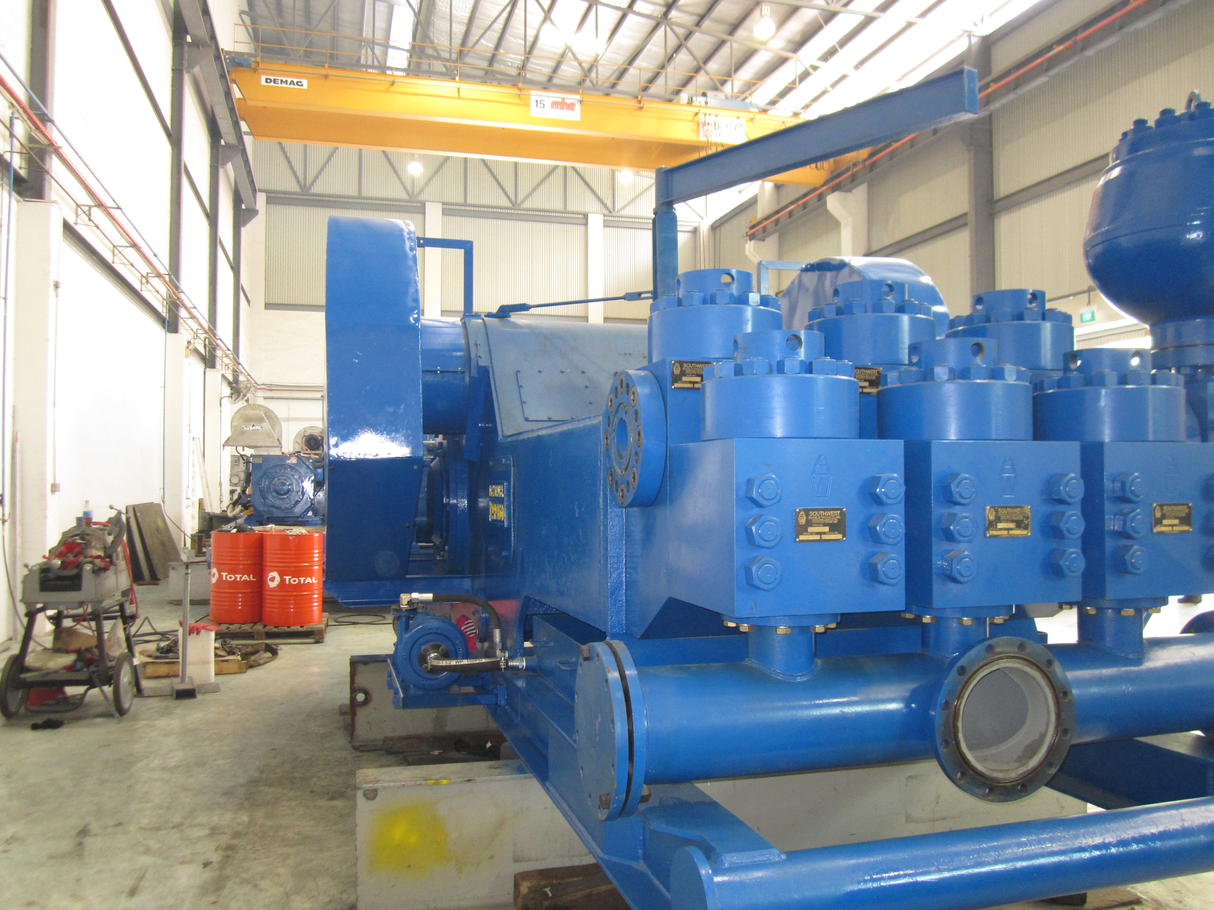 mud pump working