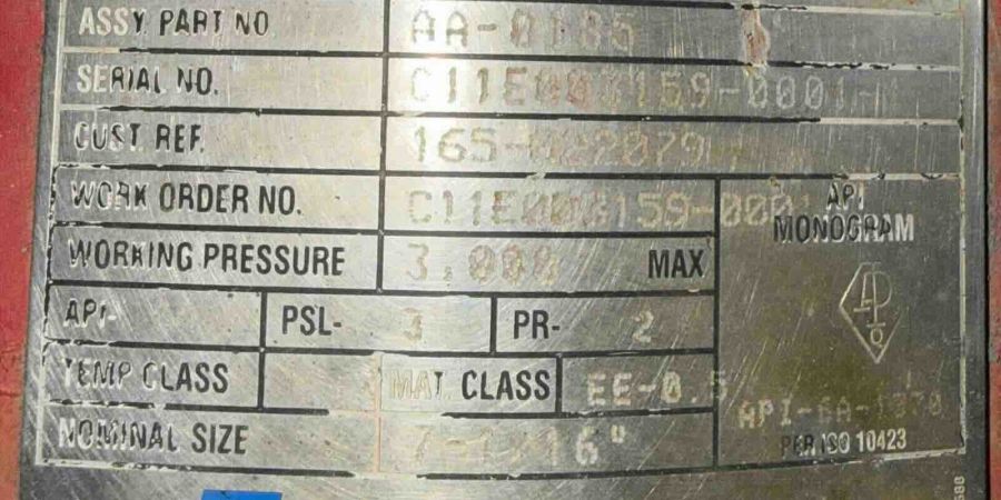 7-1/16&rdquo; 3K HPT Gate Valves