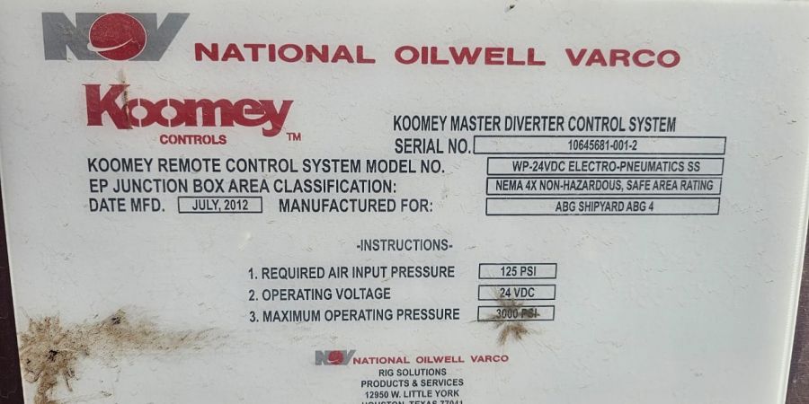 Koomey BOP Control System