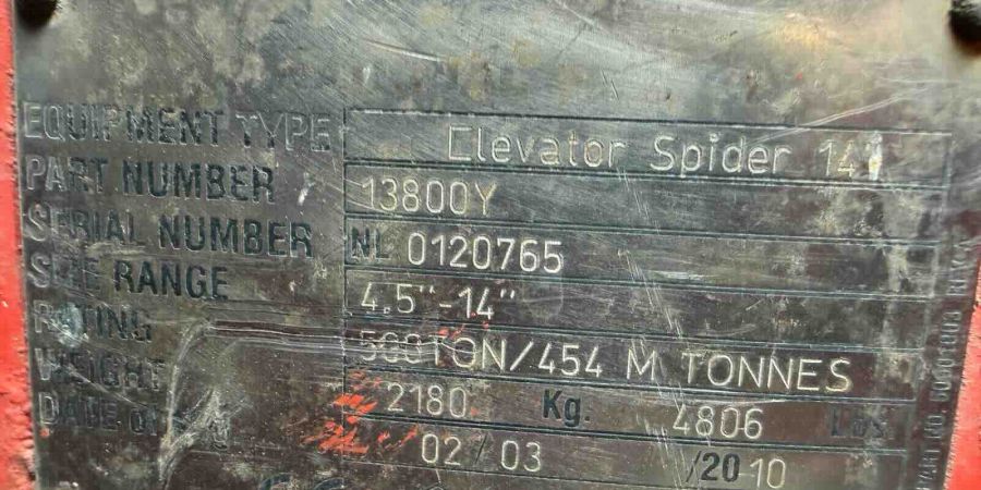 NOV 14" SL 500-Ton Elevator/ Spider + Slip Assemblies