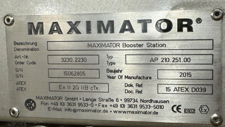 Maximator Booster Station