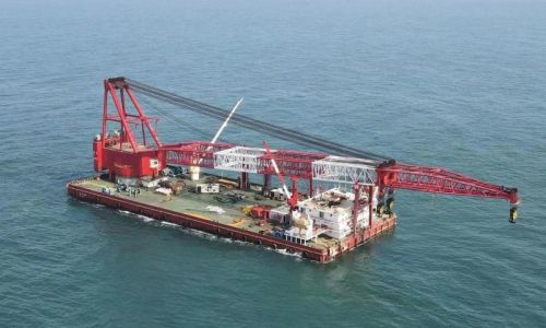 Floating Crane Barge