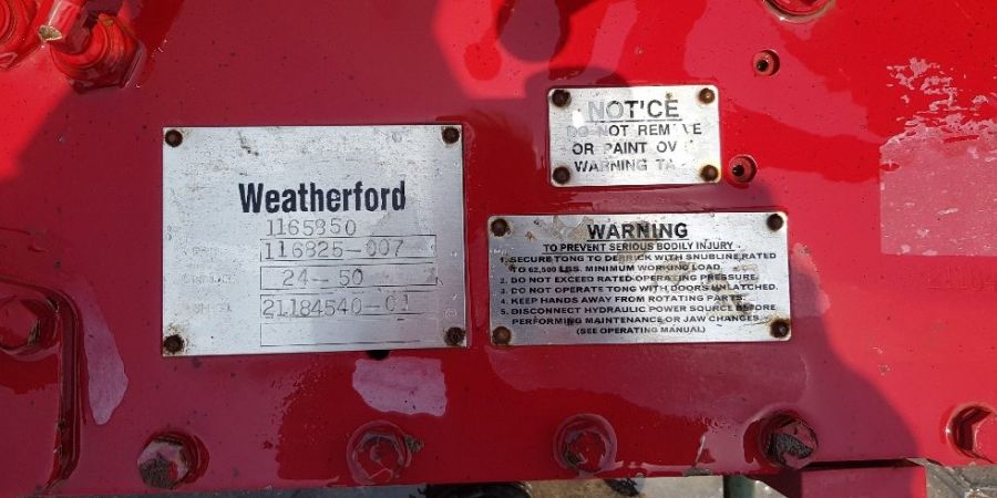 Weatherford 24-50 Tong