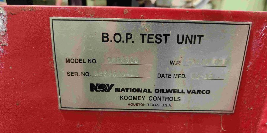 BOP Test Pump