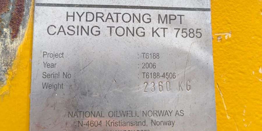 Hydratong MPT Casing Tong