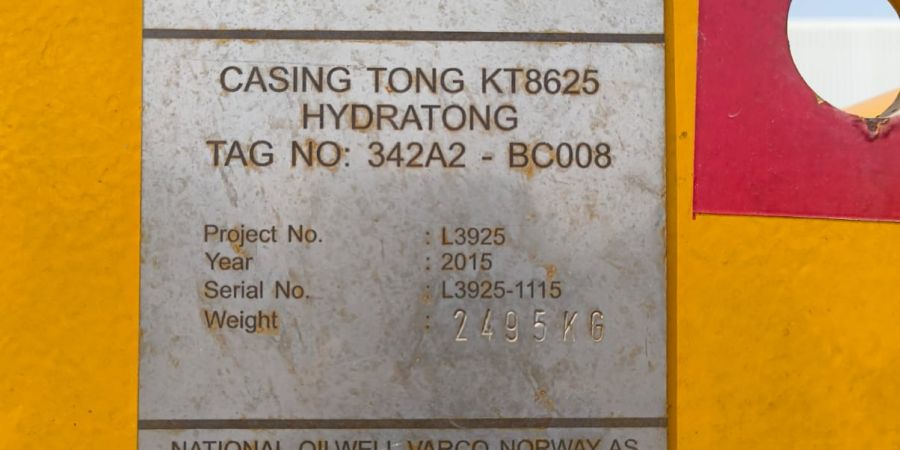 Casing Tong KT8625
